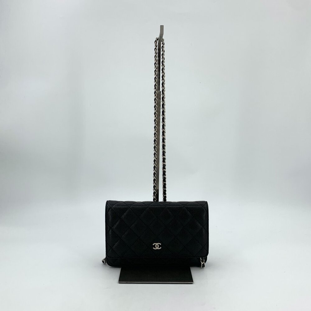 HW0896 Chanel Woc black diamond logo chain crossbody bag 19*3*11cm small
